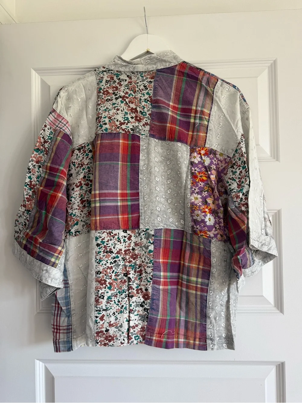 Young Threads Patchwork Kimono Cardigan NWT Size Medium Boho Cottagecore - Picture 11 of 12
